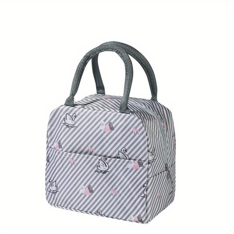 Flamingo Pattern Insulated Lunch Bag, Modern Reusable Portable Lunch Bag  For Office Work School Picnic Beach - Temu