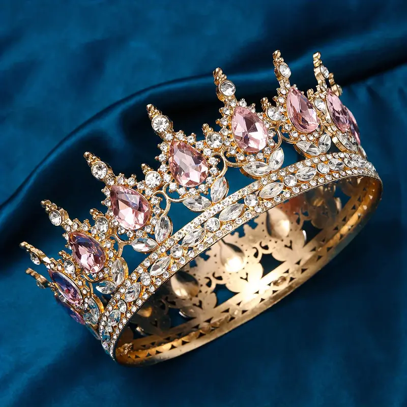 1 Pieza Corona De Reina Princesa Estilo Barroco Brillante - Temu