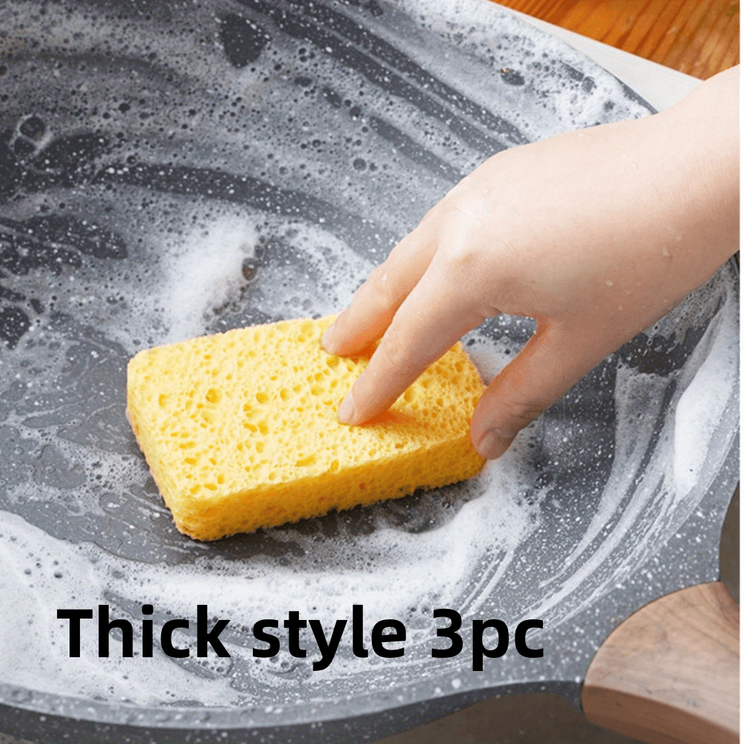 4Pcs Dish Cleaning Sponges, Cute Fruit-Shape Thickened Kitchen Sponge,  Multifunctional Wipe Decontamination Lightweight Cleaning Dishes Sponge  Washing