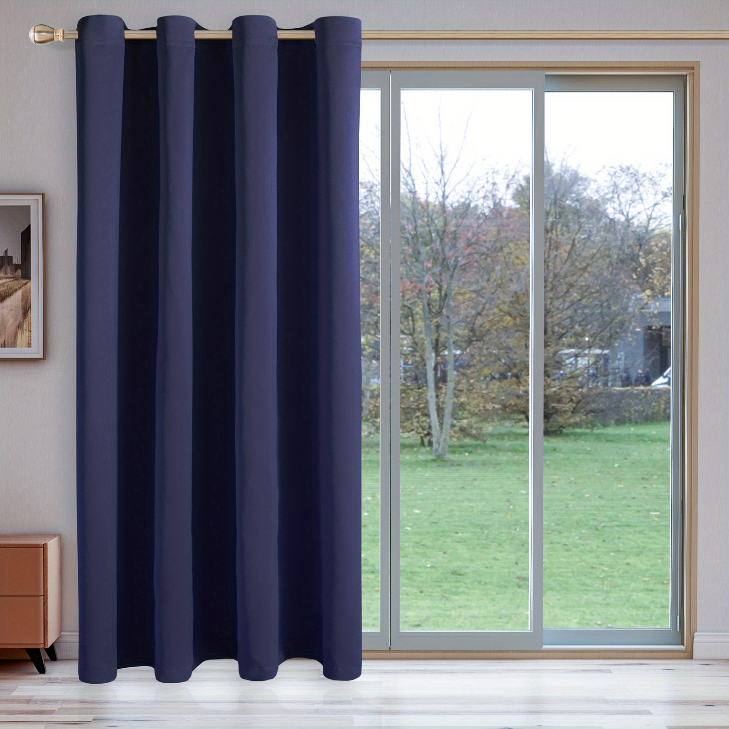1pc Solide Farbe Temu Vorhang Vorhang - Germany Raumteiler