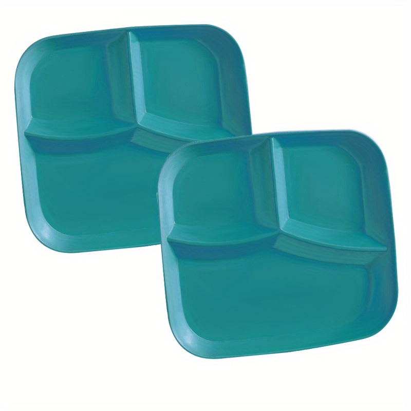 Tradineur - Pack de 12 platos llanos redondos reutilizables de plástico,  100% reciclables, extra resistentes, higiénicos, apilab
