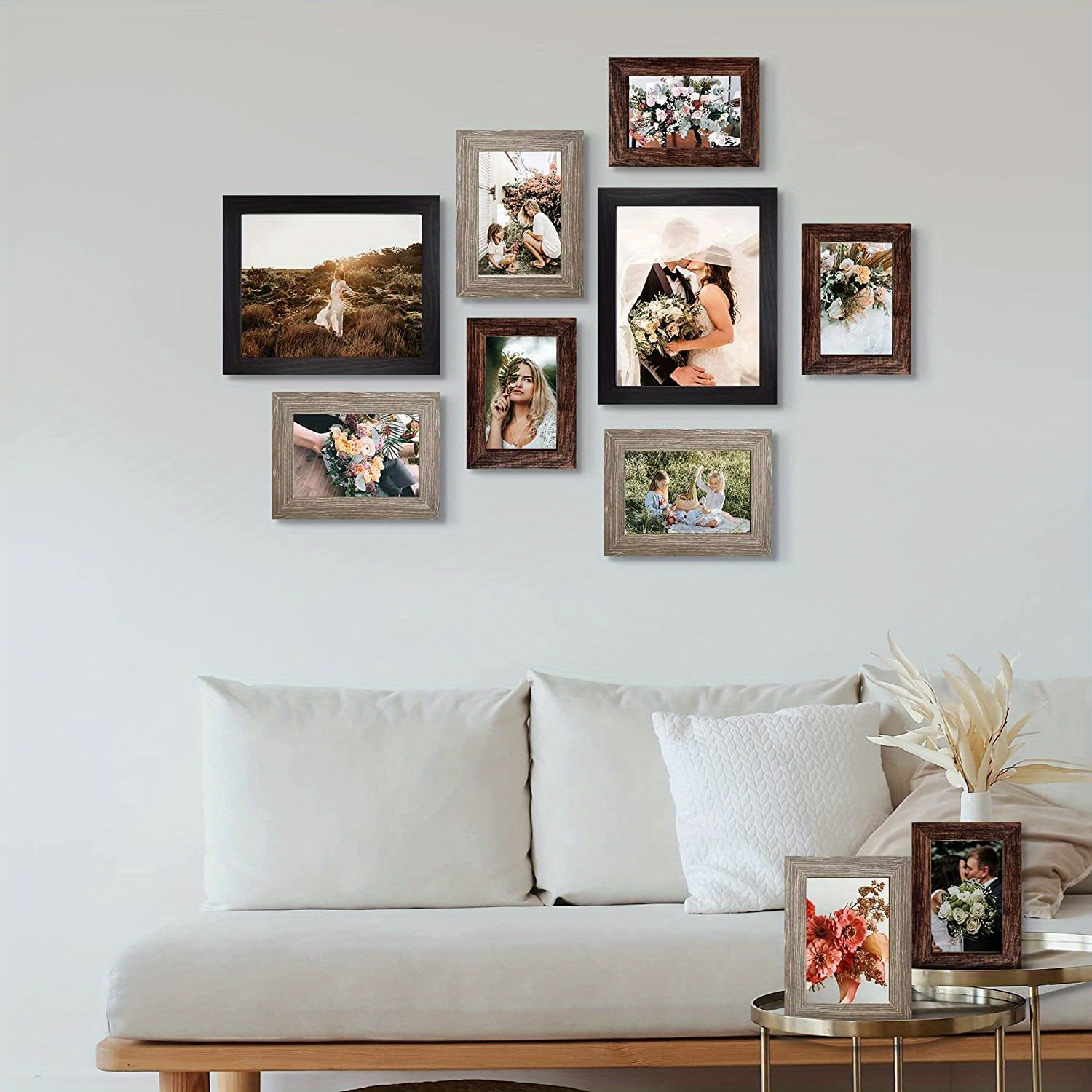 HOMIK Marco de fotos blanco de 70 x 50 CM pulgadas con elegante diseño  clásico – Marco de decoración del hogar perfecto para regalar : :  Hogar y cocina