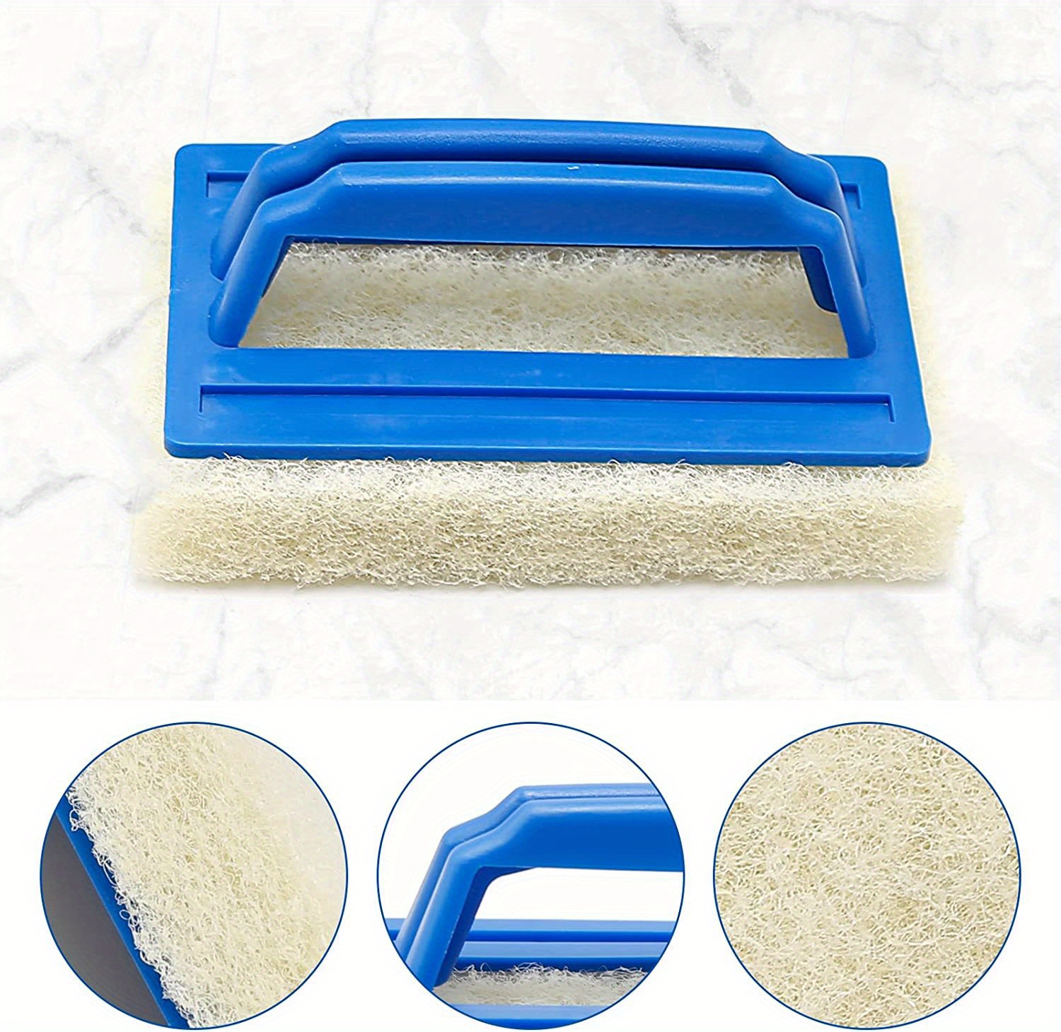 Hand held Pool Scrub Brush Scrubbing Scouring Sponge Pad Temu