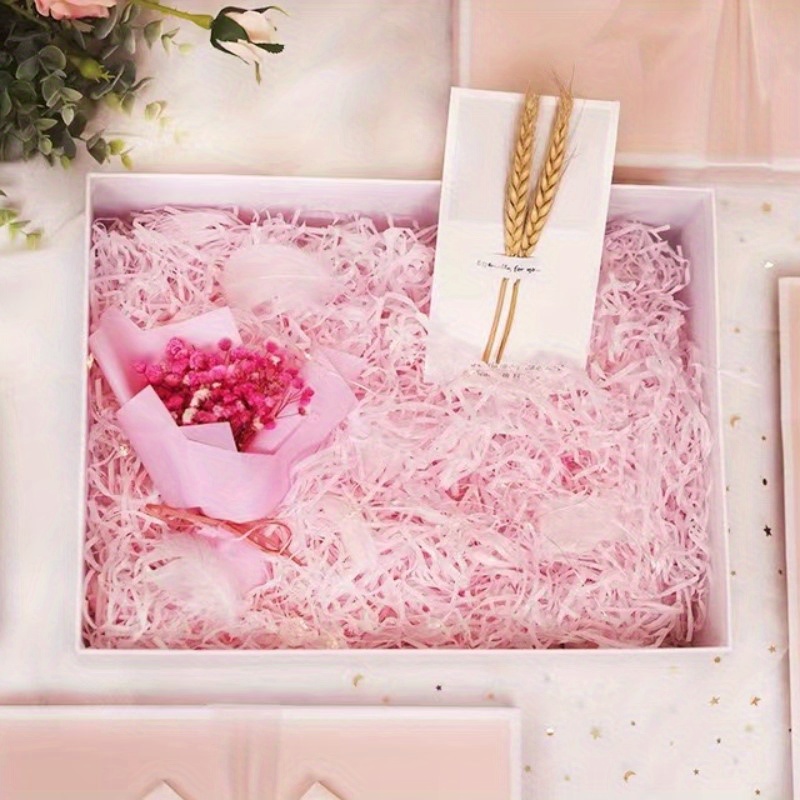 Glitter Metal Foil Bright Laser Rose Pink Gold Decor Confetti Shredded  Crinkle Folds Craft Raffia Paper Gift Box Filler Material - Gift Boxes &  Bags - AliExpress