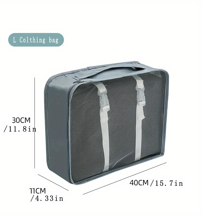 7pcs travel bag sets portable versatile storage bags simple dustproof luggage bags details 1