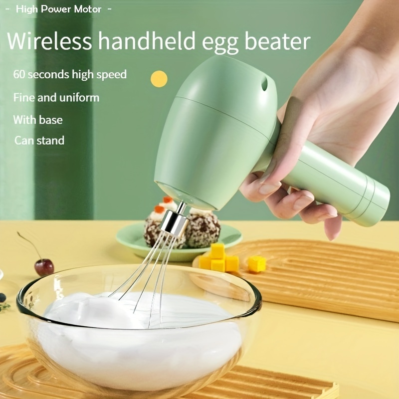 Electric Hand Mixer, Handheld Mixer Egg Beater Set with 2 Plugs, Stainless Steel Egg Whisk, BPA-Free Beater, Drink Mixer Attachment, 3 Gears