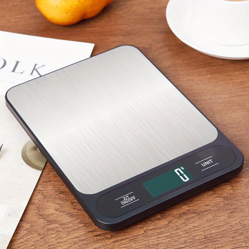 High Precision Kitchen Digital Scale - Stainless Steel Surface, Baking And  Gram Weight Scale With Digital Display - Small Table Scale For Accurate  Measurements - Temu