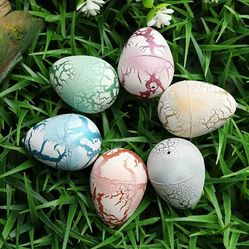 1pc Dinosaur Eggs Easter Dinosaur Eggs Hatching Dino Egg Grow In Water  Crack With Assorted Color Hunting Game Easter Basket Stuffers Birthday  Easter Party Gifts For Kids Random Color - Toys 