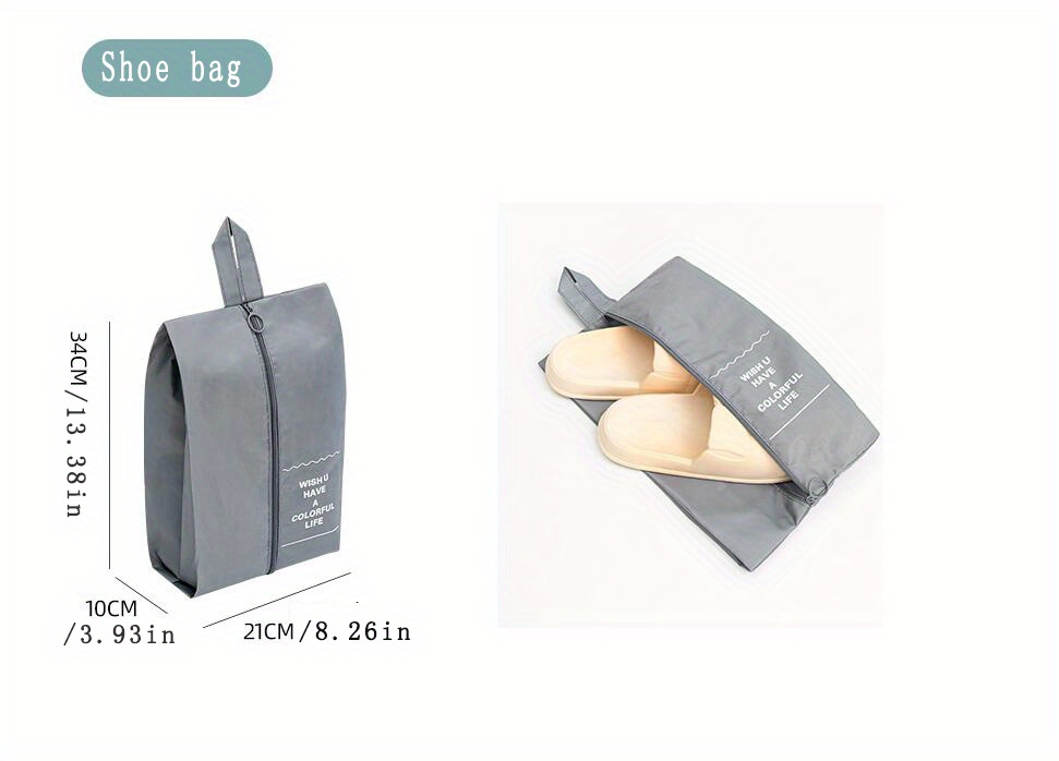 7pcs travel bag sets portable versatile storage bags simple dustproof luggage bags details 5
