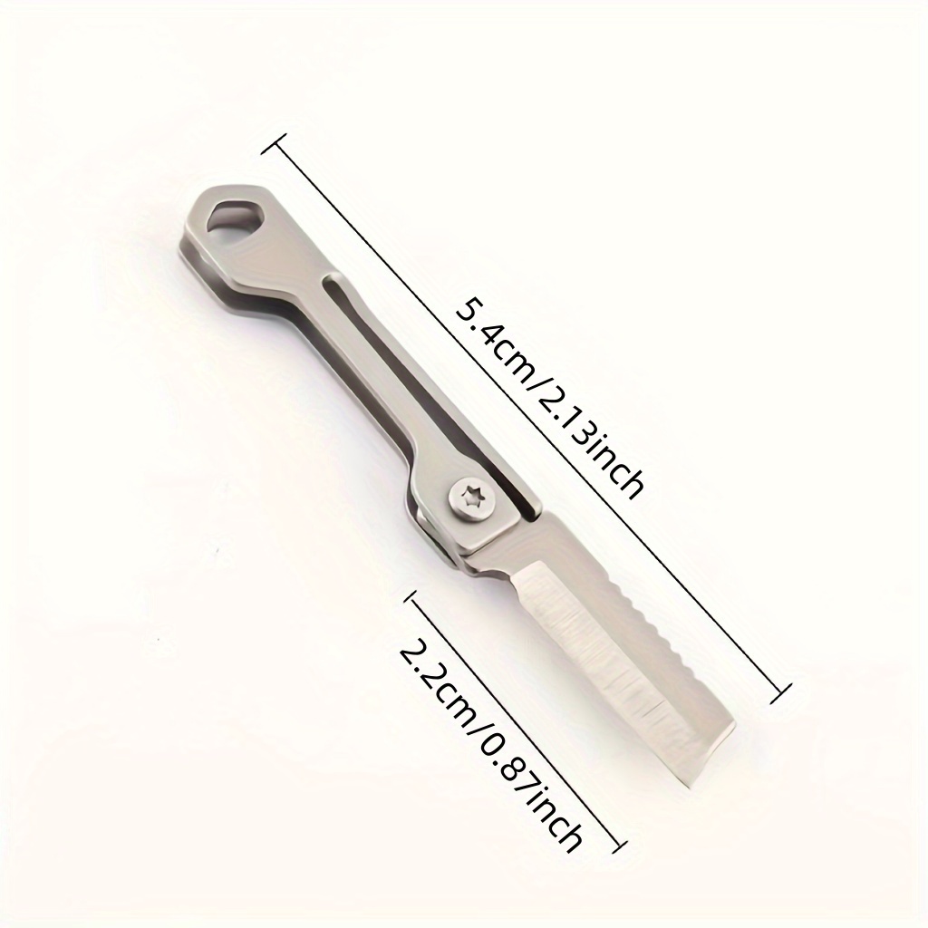 Mini Magnetic Knife Keychain Bronze Key Chain Ring Edc Box - Temu