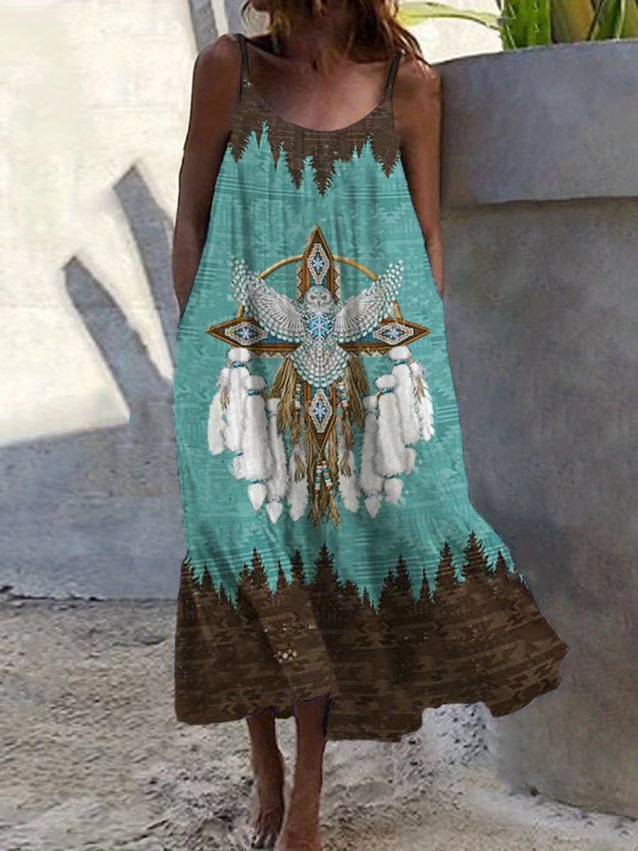 Women's Camo Print Bodycon Maxi Dress - Y2K Crew Neck, Sleeveless, Fitted Tank Dress