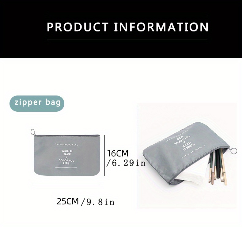 7pcs travel bag sets portable versatile storage bags simple dustproof luggage bags details 0