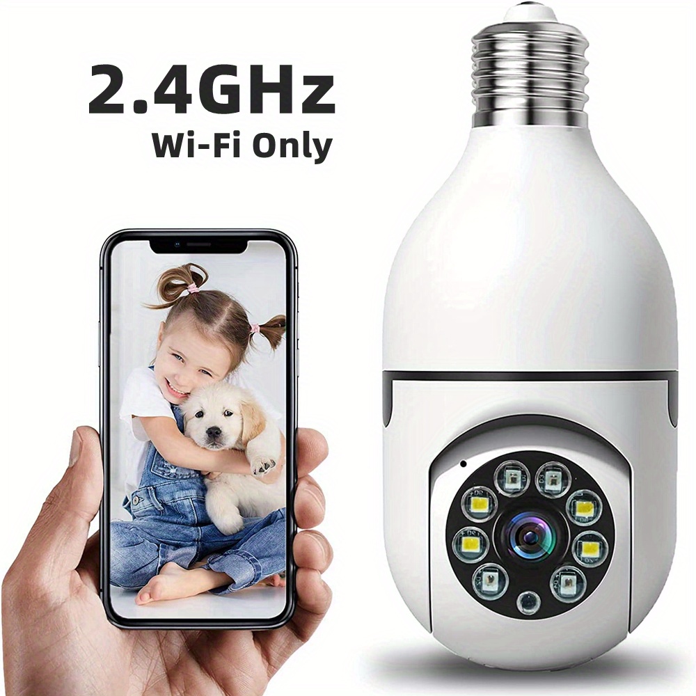 Light Bulb Security Camera Light Bulb Camera Wifi Outdoor 360 Panoramic