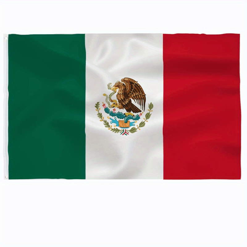 1pc Bandeira do México Bandeiras nacionais mexicanas de - Temu