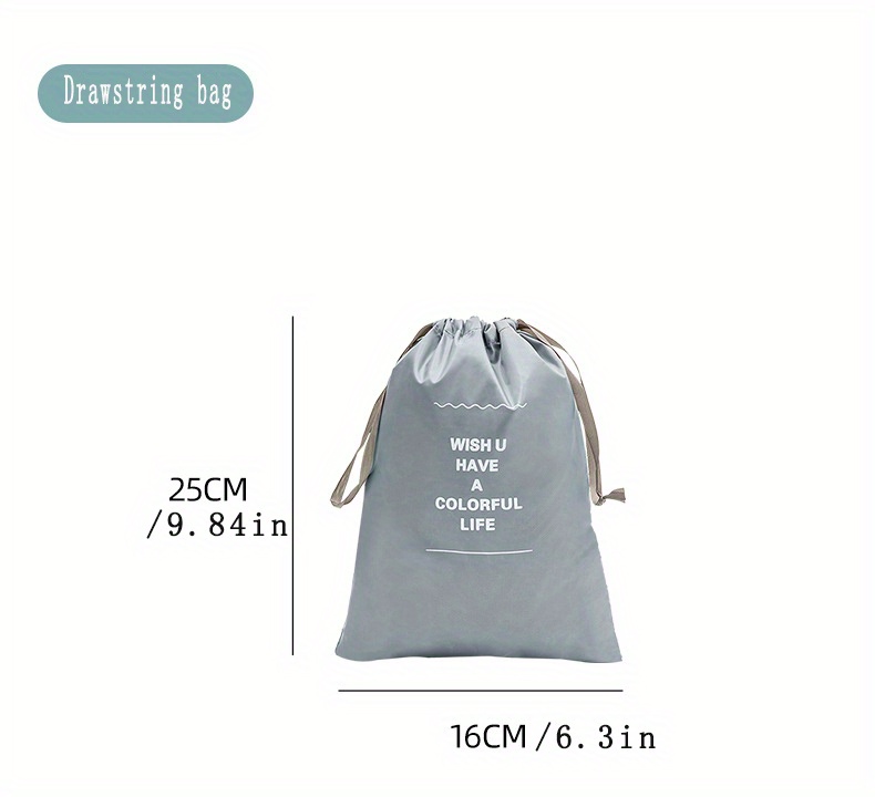7pcs travel bag sets portable versatile storage bags simple dustproof luggage bags details 4