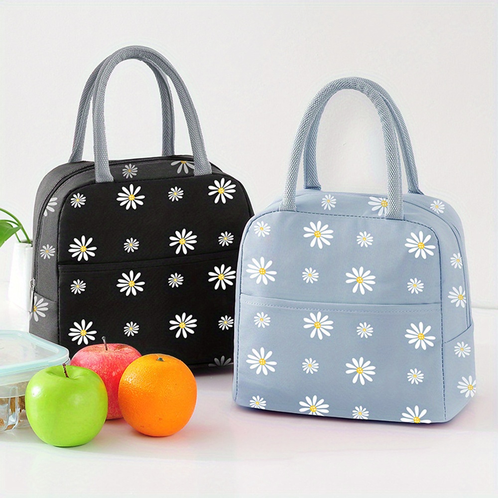 Daisy Insulated Lunch Bag Reusable Thickened Aluminum Foil - Temu