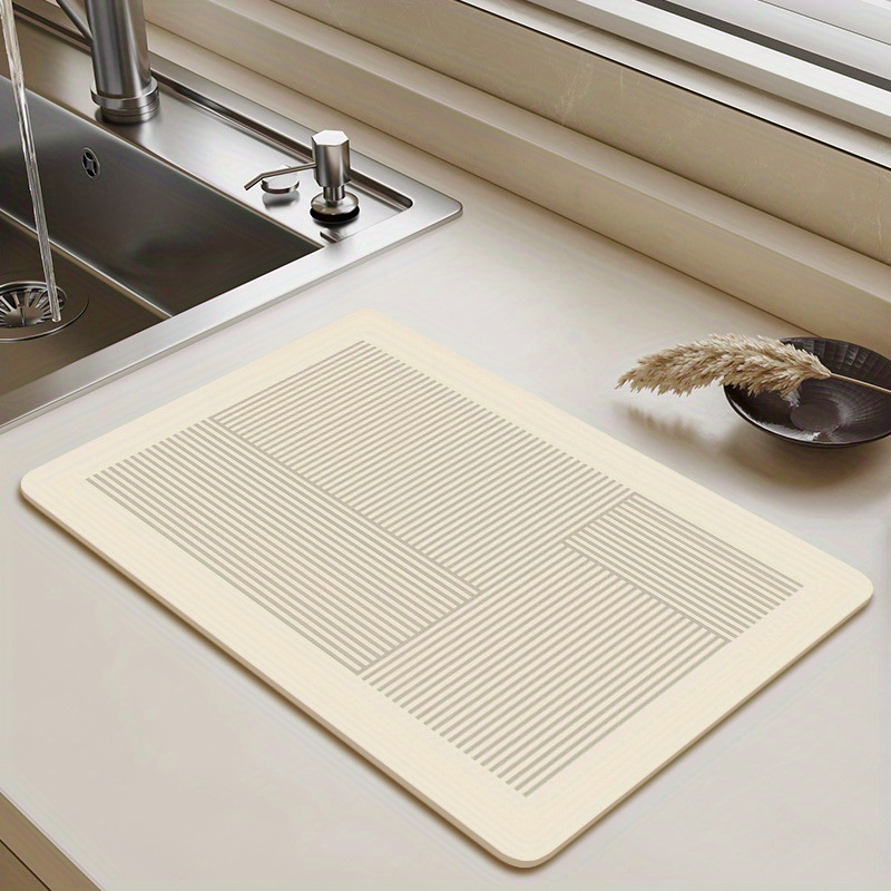 Dish Placemat Drying Mats Heat Resistant Silicone Drain Mat Table