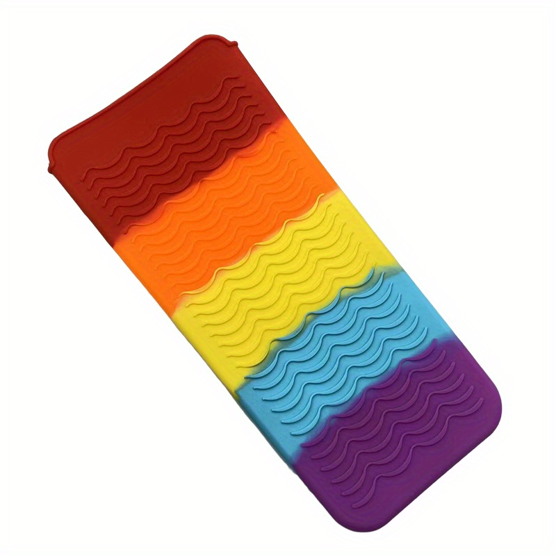 Portable Heat Resistant Silicone Mat Pouch For Flat Iron - Temu