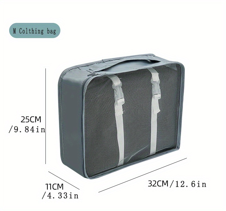 7pcs travel bag sets portable versatile storage bags simple dustproof luggage bags details 2