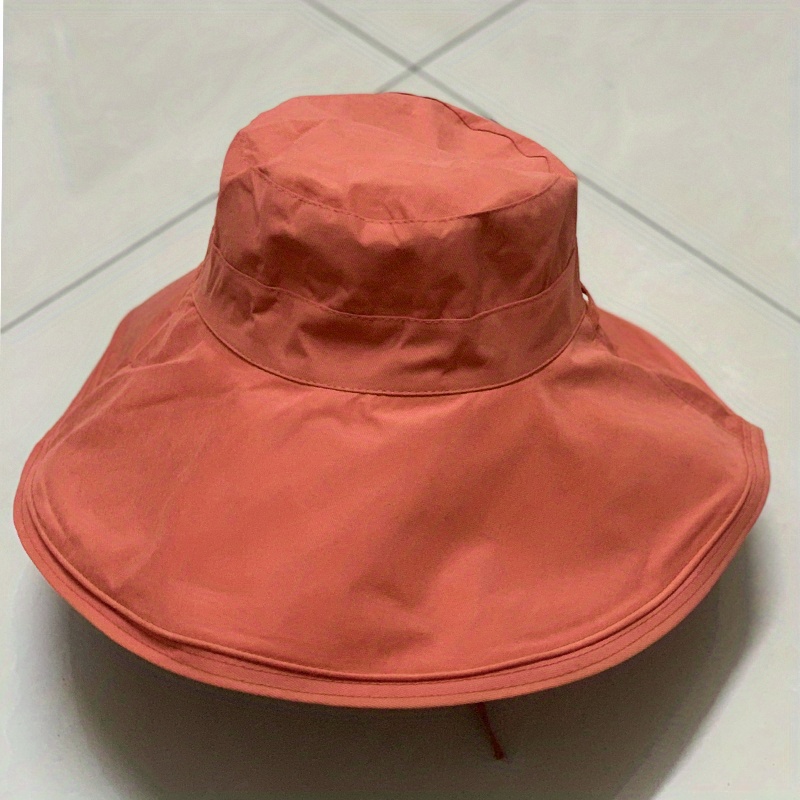 Wide Brim Sunscreen Bucket Hat Lace Uv Protection Basin Hat - Temu