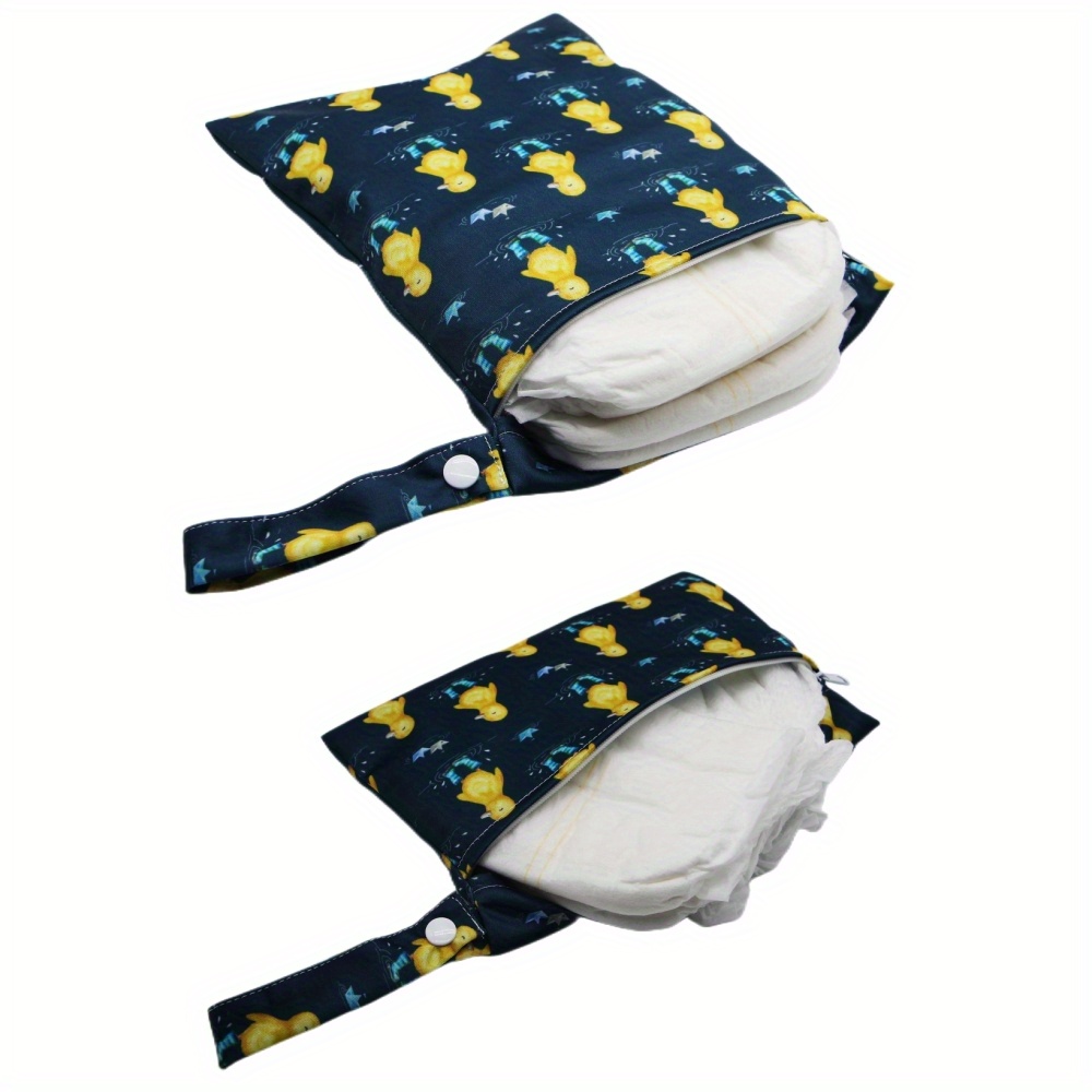   2 pcs duck print diaper bag details 4