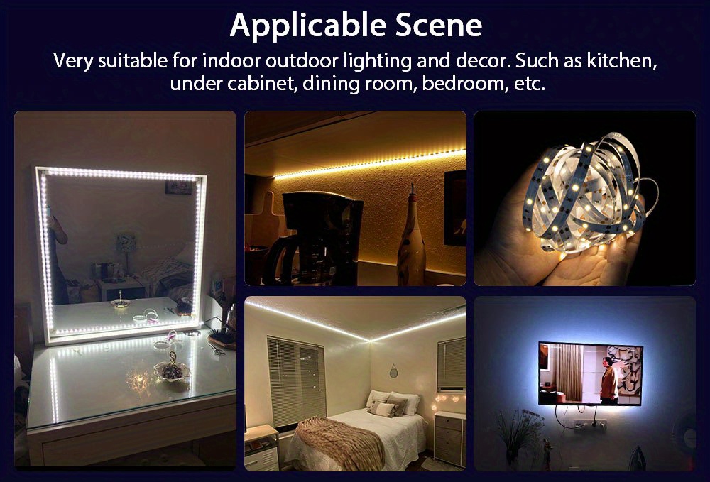 Motion Sensor Strip Light Led Closet Lights Usb Powered Temu