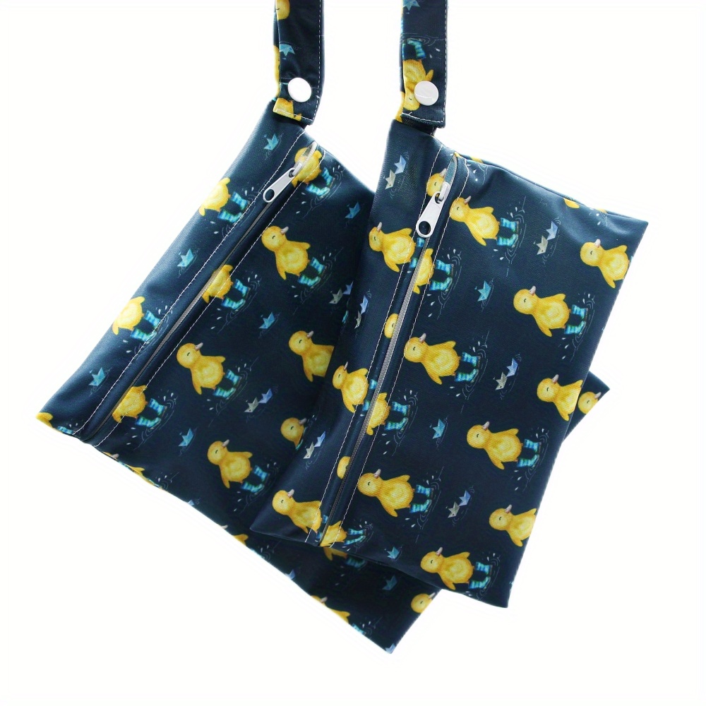   2 pcs duck print diaper bag details 2