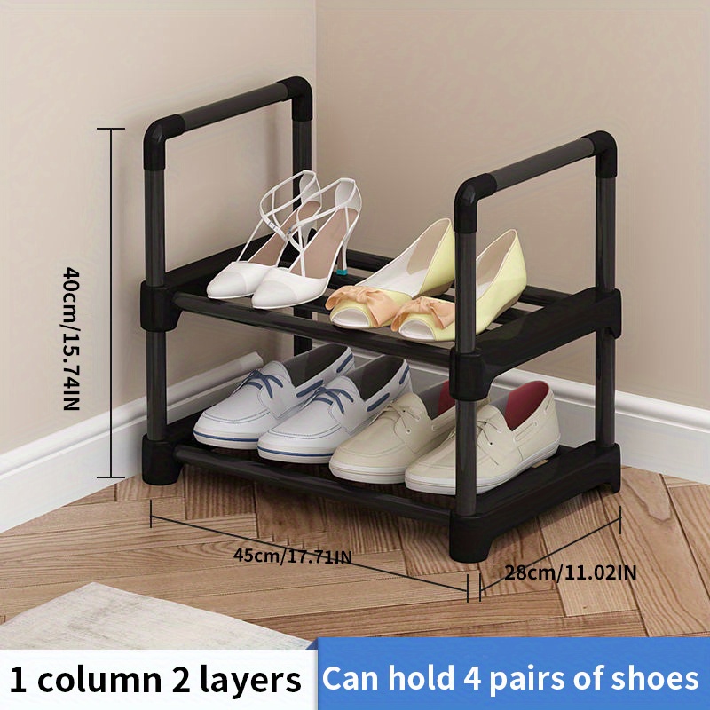 Simple Single row Shoe Rack Assembly Household Shoes Storage Temu