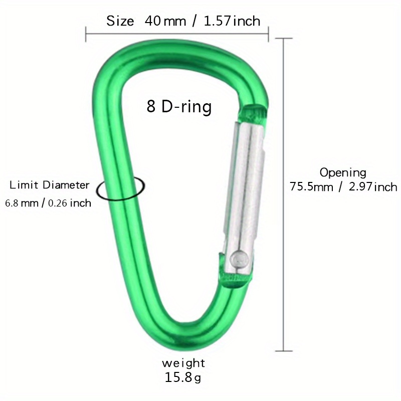 10pcs Mini Carabiner Keychains Aluminum Alloy Snap Hook Clips For Outdoor  Camping Daily Use - Sports & Outdoors - Temu United Kingdom