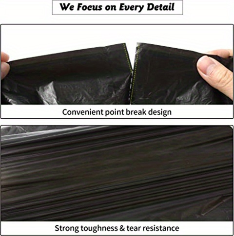 30-gallon Black Oversized Garbage Bag For Commercial Use, Kitchen, And Yard  - Temu