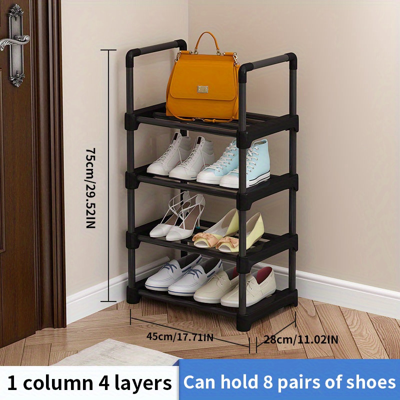 1pc Simple Single-row Shoe Rack, Assembly Household Shoes Storage Rack,  Space-saving Dormitory Shoe Shelf, Multi-layer Shoes Cabinet For Dormitory  Ren
