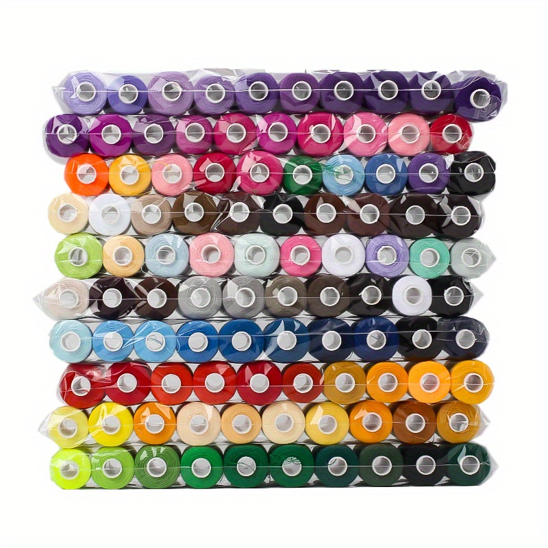 Image of Home Diy Sewing Machine Small Thread Hand Sewing Thread 402 Sewing Thread 400 Yards Multifunctional Polyester Thread 100 Colors/set