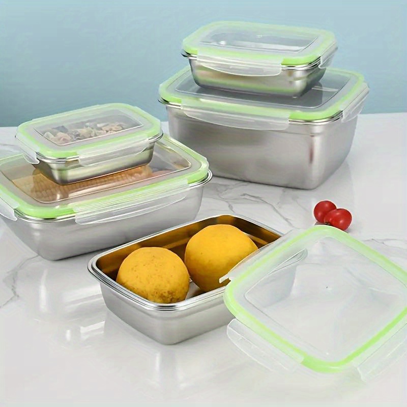 Lunch Box Stainless Steel Lunch Box Picnic Food Seal Storage - Temu