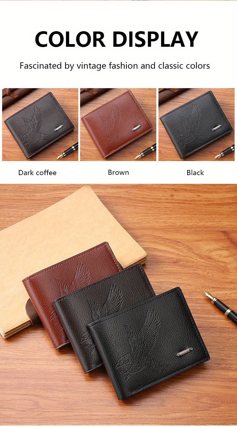 Mens Wallet Multi Card Fashion Business Short Wallet Bags & Luggage Temu