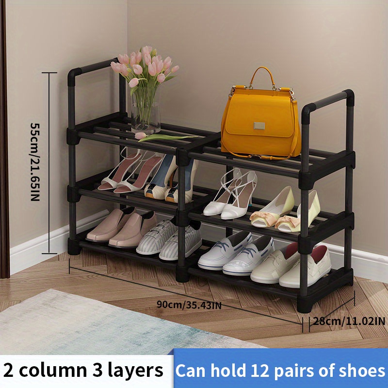 Simple Shoe Rack, 3/4/5/6-tier Tall Shoe Storage Rack, Easy Assembly  Stackable Sturdy Shoe Shelf, Multi-layer Shoe Organizer, Can Hold Shoes,  Suitable For Entryway, Hallway, Bedroom, Living Room - Temu Australia