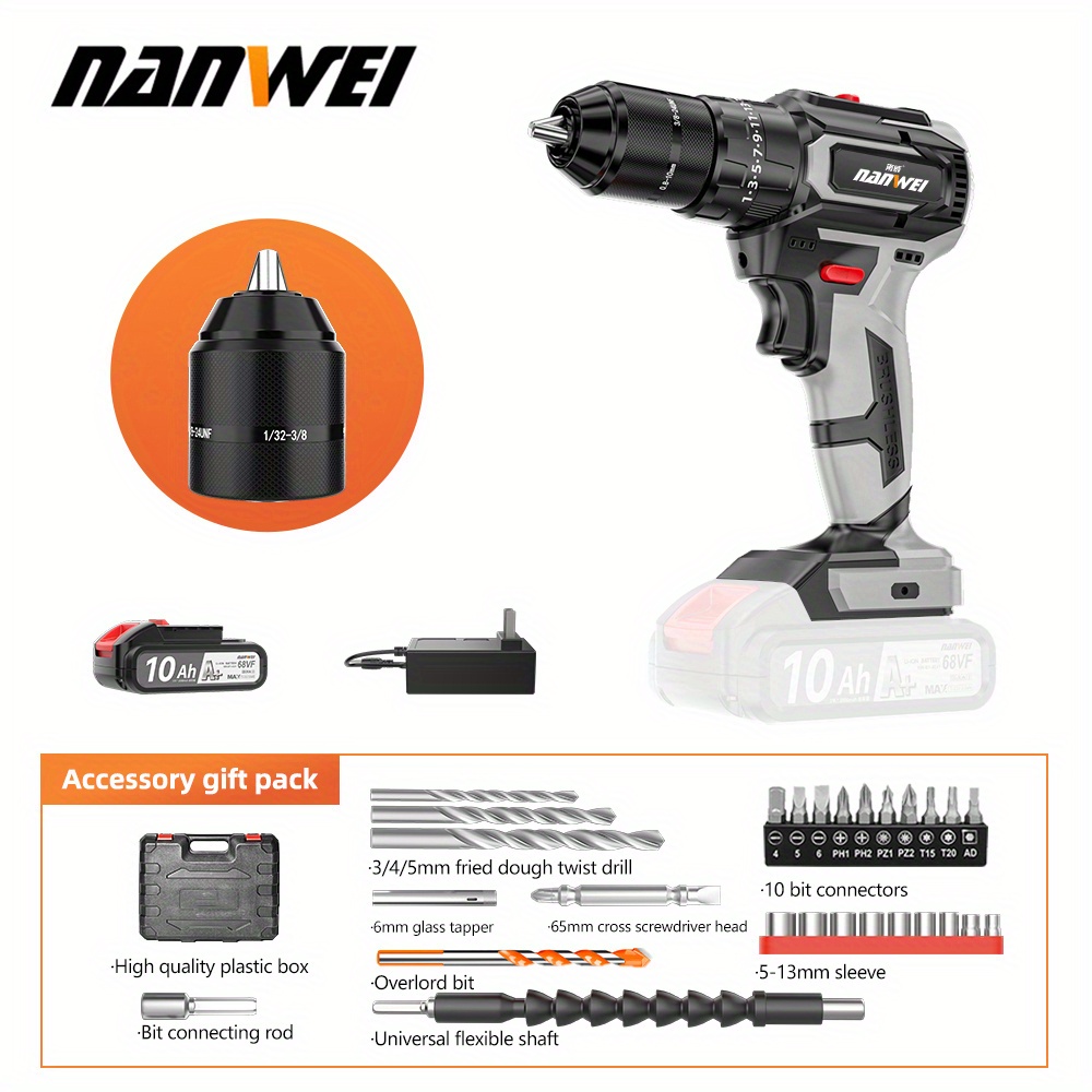 36v Rechargeable Lithium Battery Powered Brushless Cordless - Temu