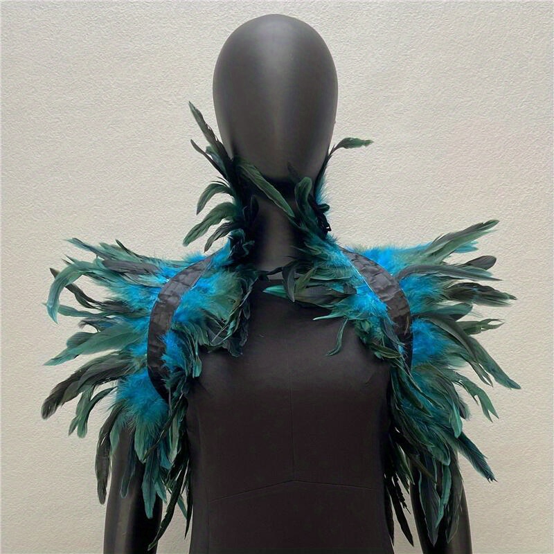Feather Shawl DIY Carnival Feather Collar Carnival Costume Victorian Gothic  Cosplay Shoulder Wrap Cape Cosplay Costume Decor - AliExpress