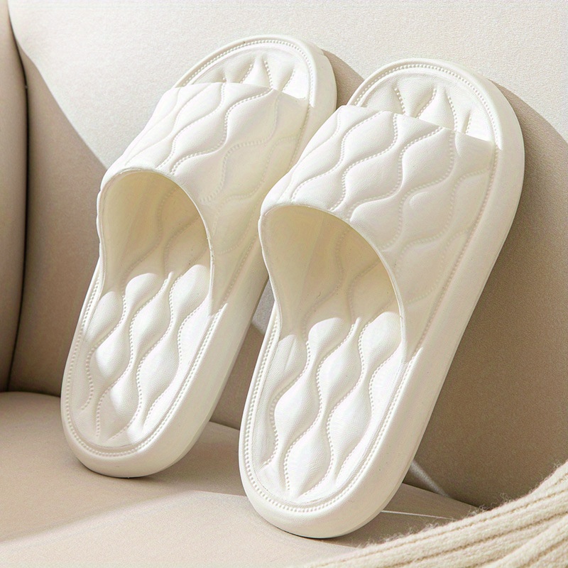 Minimalist Indoor Pillow Slides, Super Soft Soldi Color Non Slip Eva Shoes,  Women's Home Bath Slides - Temu Japan