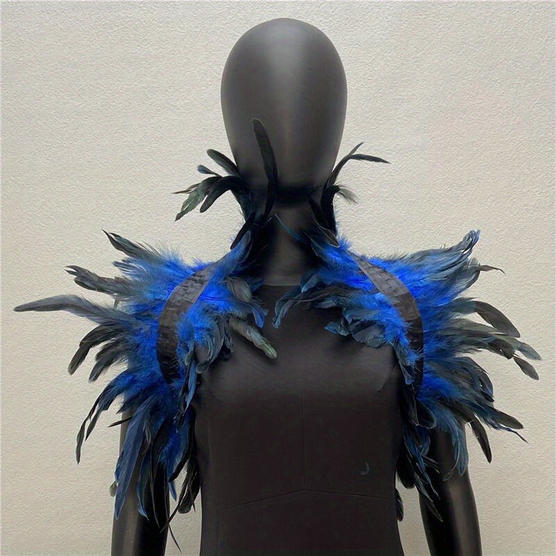 Feather Shawl DIY Carnival Feather Collar Carnival Costume Victorian Gothic  Cosplay Shoulder Wrap Cape Cosplay Costume Decor - AliExpress