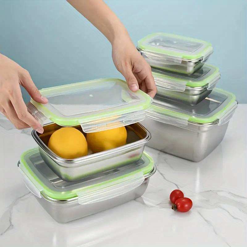 Lunch Box Stainless Steel Lunch Box Picnic Food Seal Storage - Temu