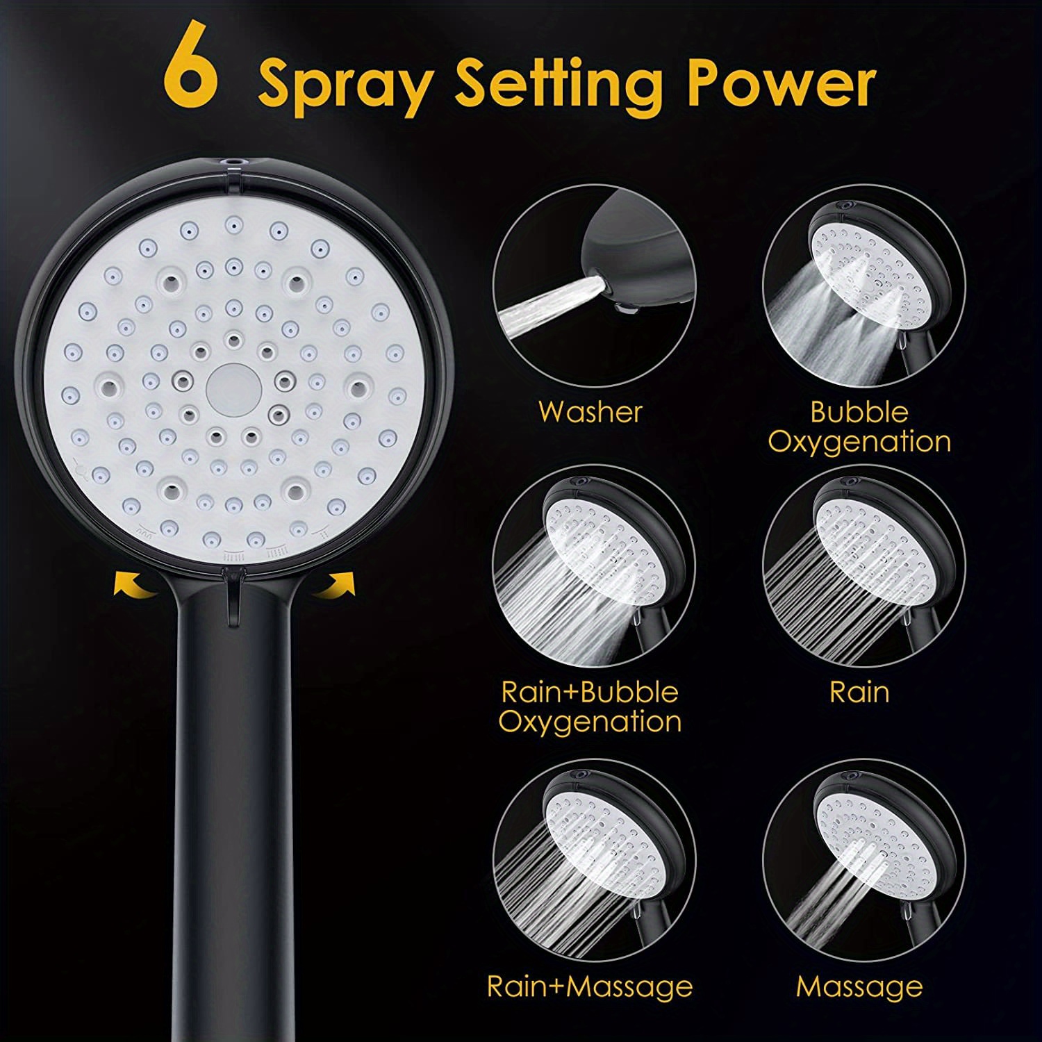 Shower Head Hose High Pressure Shower Head Handheld Spray Temu