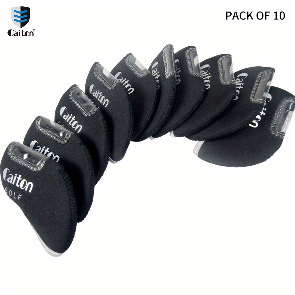 TEMU 10pcs Caiton Soft & Durable Transparent Golf Club Covers | Perfect Golf Additions For Protecting Your Clubs, Ensuring And Maintaining