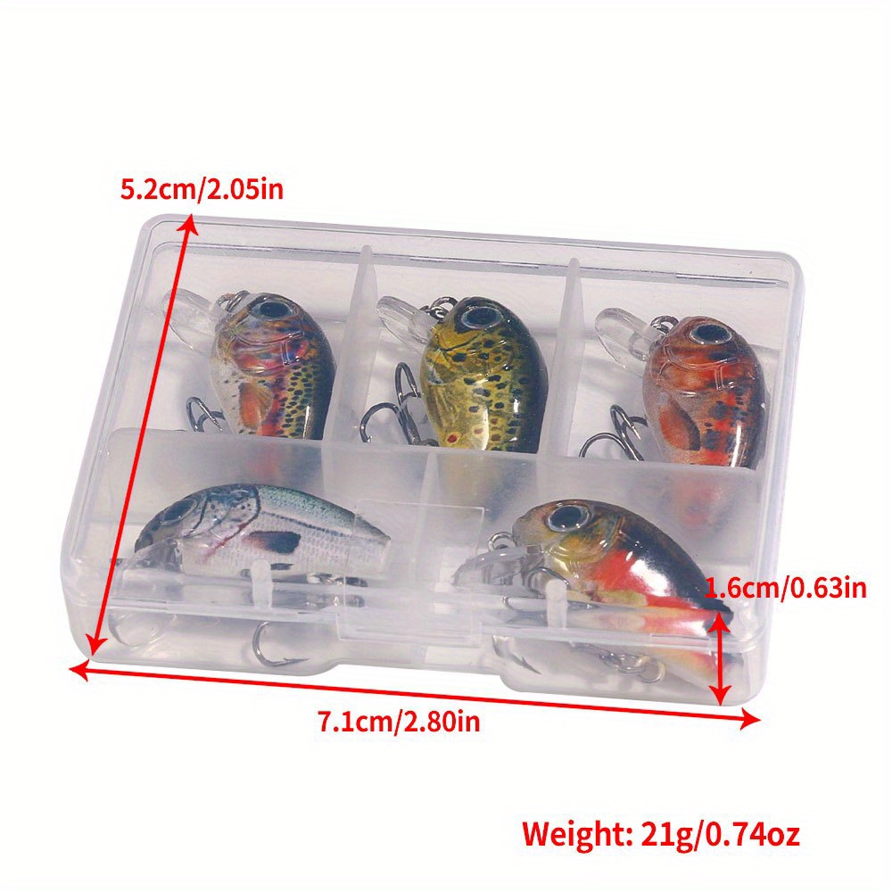 Fishing Tackle,Topwater Lures 1Pcs Mini Fishing Lures Topwater Trolling  Wobblers 4cm/3.5g Artificial Hard Bait Crankbait Bass Carp Fishing Tackle  Lures (Color : B) : : Sports & Outdoors