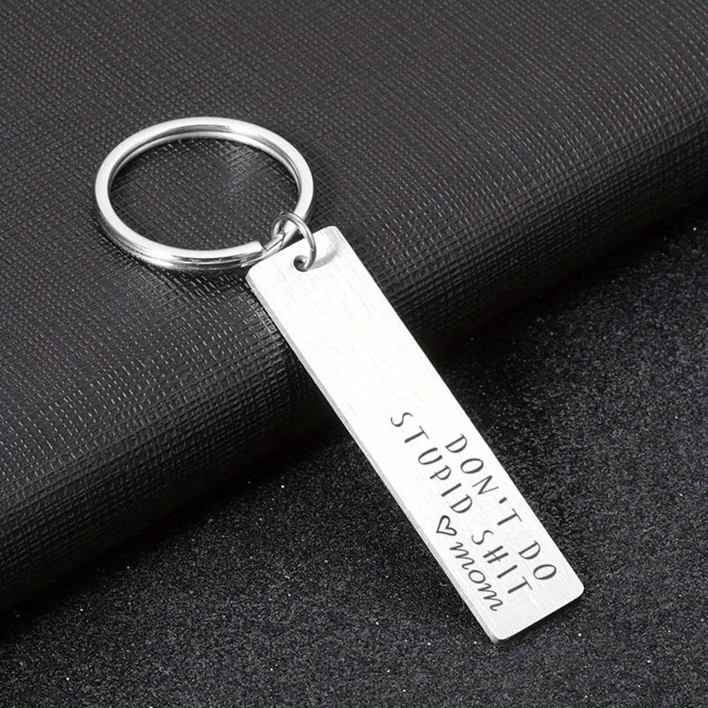 Don't Do Stupid Shit- Personalized Keychain - Funny Keychain