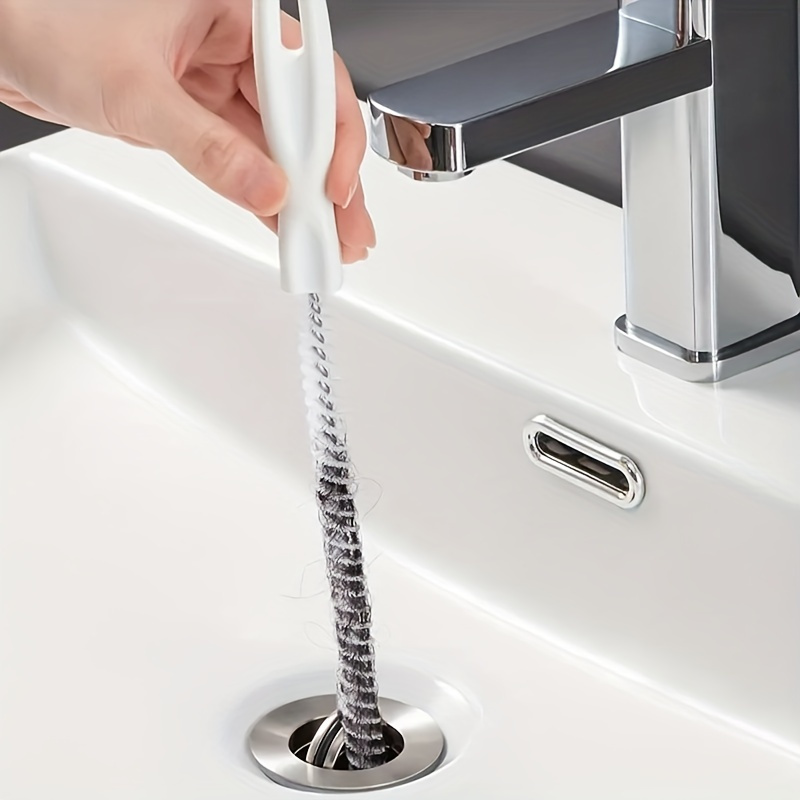 1kom, kreativni štap za jaružanje cijevi i četka za hvatanje dlaka iz kanalizacije i čišćenje - učinkoviti kućni pribor za čišćenje kuhinje i kupaonice