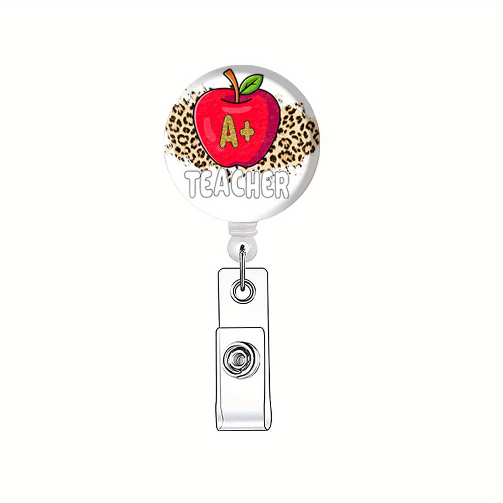 Retractable Badge Holder Reel Clip Office Id Teachers - Temu