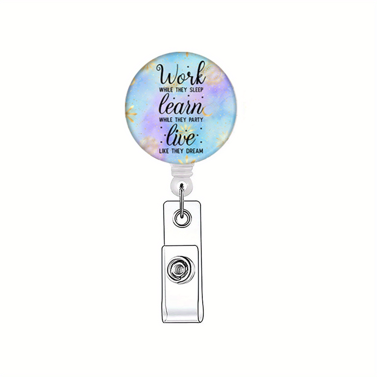 Inspiration Quotes Retractable Badge Holders Cute Nursing Temu New