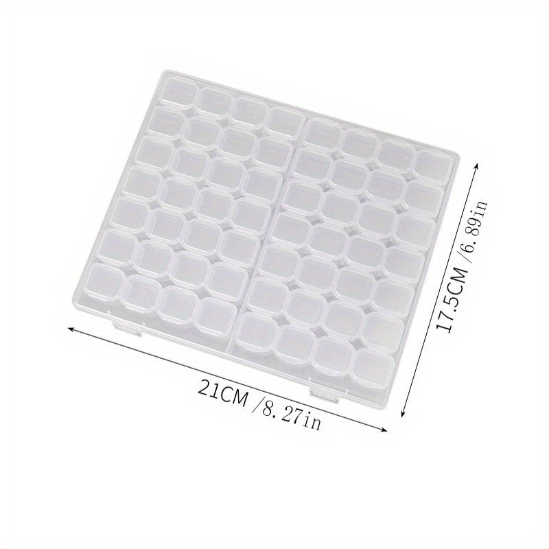 4sets 112 Grids Clear Small Parts Storage Box Beads Container