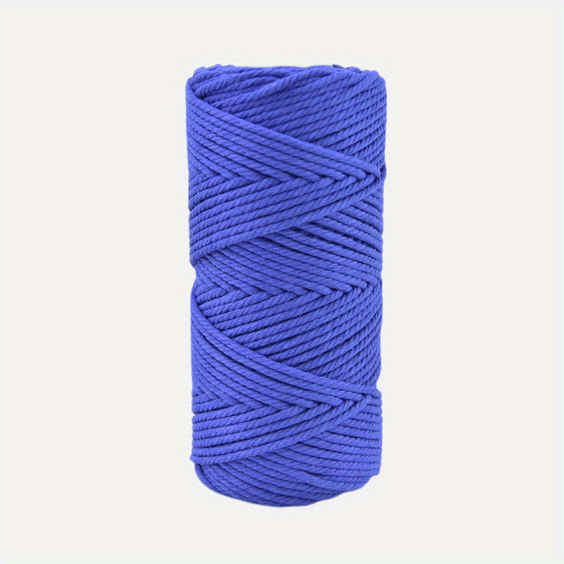 Cordón Macramé Azul Rey 4mm - Proyecto DIY