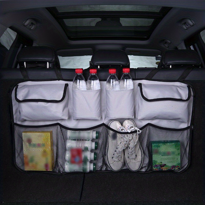 Hengda Organisateur de coffre de voiture, portable réglable sac de